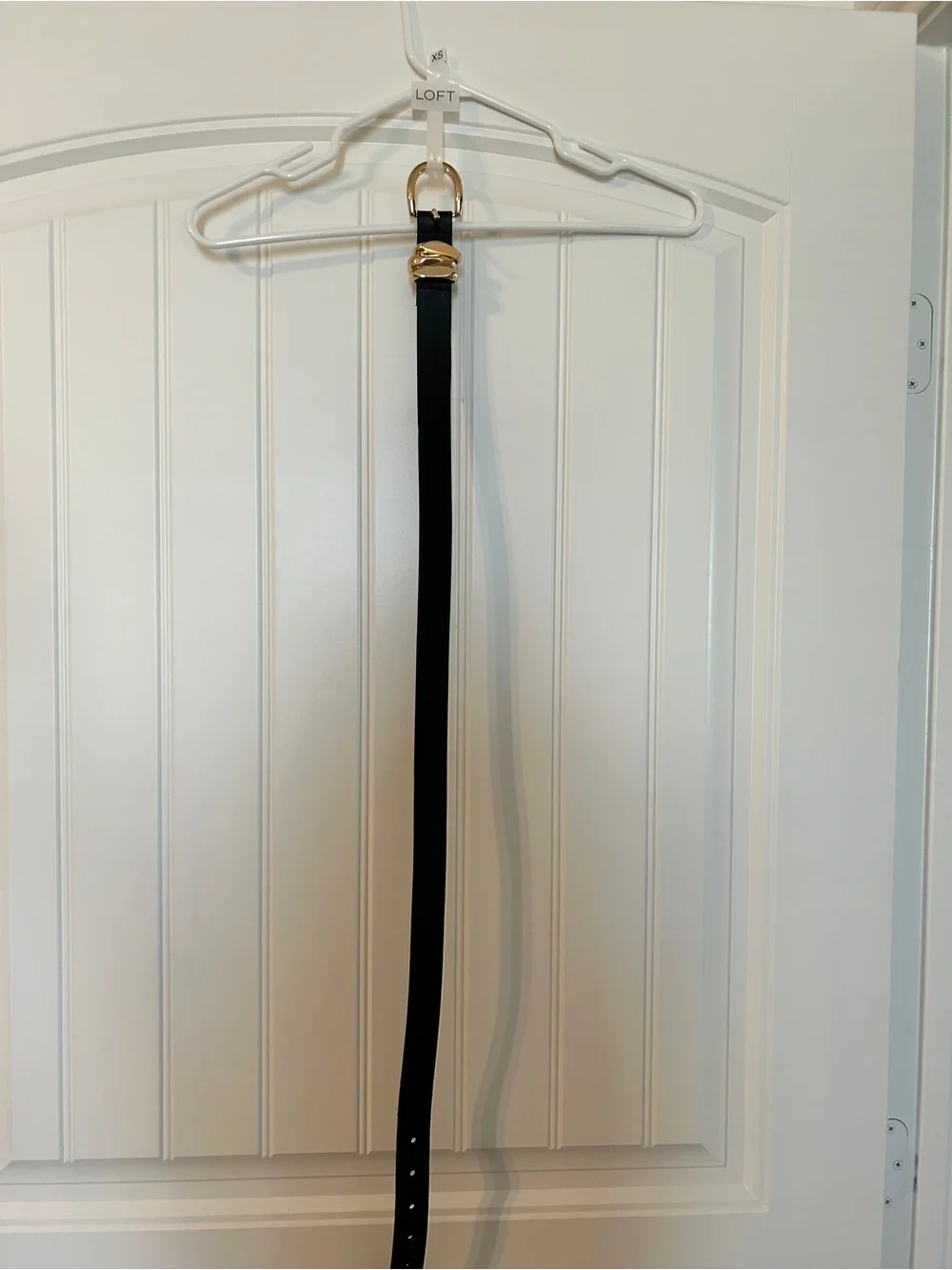 Loft Molded Buckle Leather Belt